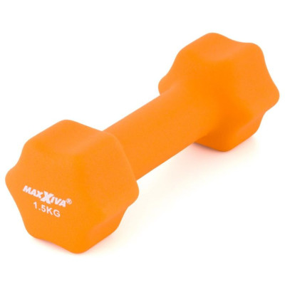 MAXXIVA sada činiek s neoprénovým poťahom 2x 1,5 kg, oranžov