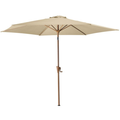 ROJA WOOD Sklápací slnečník 3 m, béžový
