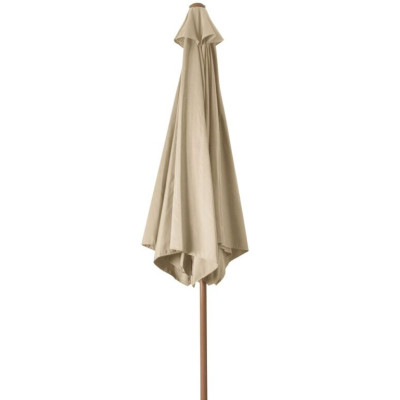 ROJA WOOD Sklápací slnečník 3 m, béžový