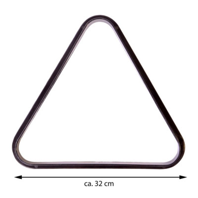 Trojuholník plastový čierny 57,2 mm
