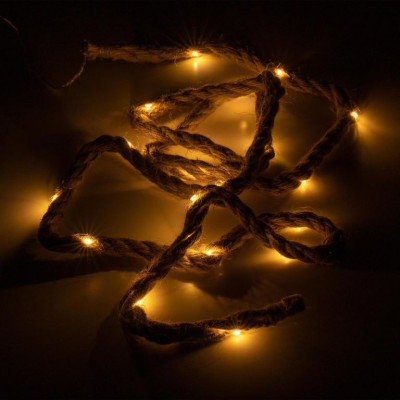 NEXOS Dekoračné laná, 25 LED, teplá biela, 3 ks