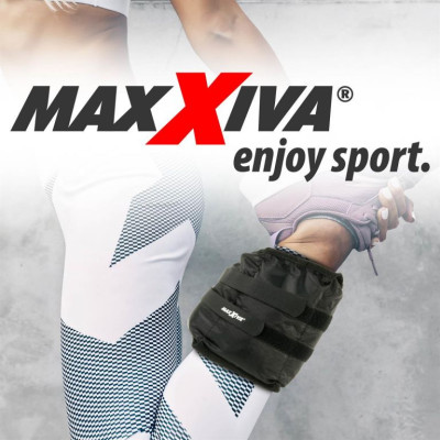 MAXXIVA záťažové manžety, 2 x 3 kg, čierna