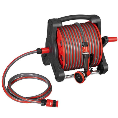 Záhradný hadicový navijak 30 m, s 10 funkciami sprchy