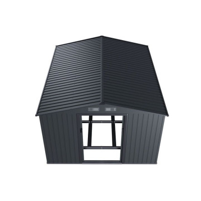 Kovový záhradný domček s posuvnými dverami 282 x 314 x 190 c