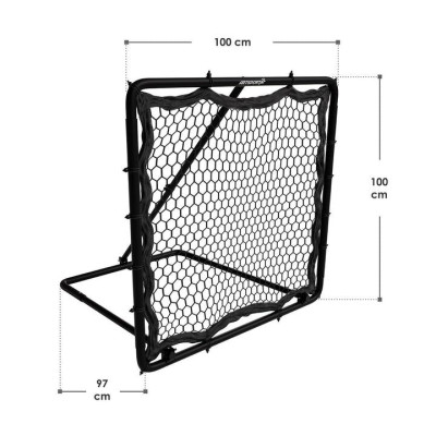 Odrazová bránka na futbal 100 × 100 cm, skladacia