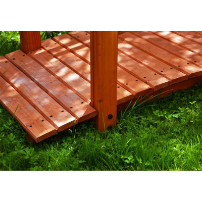 Drevený záhradný mostík Garth