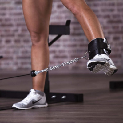 Gorilla Sports kožené remienky na nohu, 2 kusy