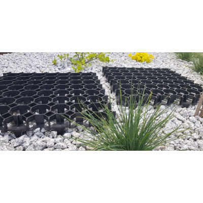 Zatrávňovacia dlažba , 50 x 50 x 4 cm, čierna