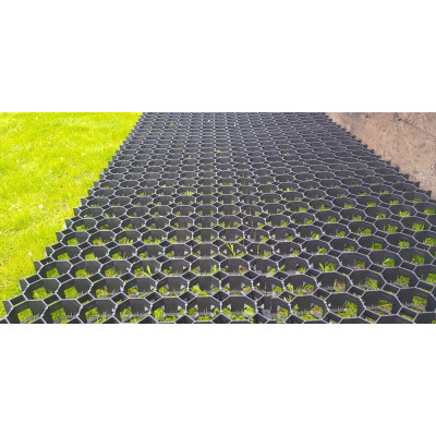 Zatrávňovacia dlažba , 50 x 50 x 4 cm, čierna
