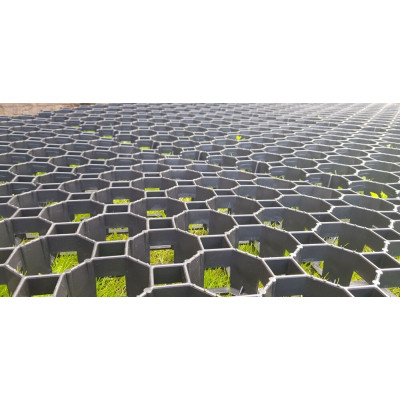 Zatrávňovacia dlažba , 50 x 50 x 4 cm, čierna