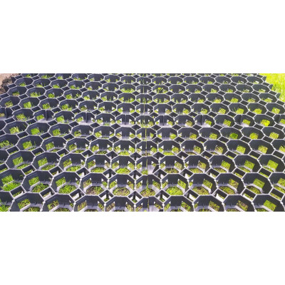 Zatrávňovacia dlažba , 50 x 50 x 4 cm, čierna