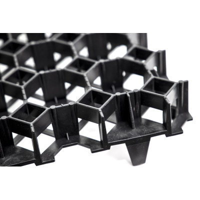 Zatrávňovacia dlažba , 50 x 50 x 4 cm, čierna