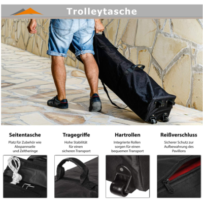 Záhradný stan s nožnicovým konštrukciou INSTENT BASIC 3x3 m