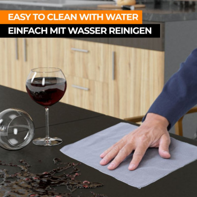 Jago skladací stôl  pre 8 osôb - čierny, 183 cm