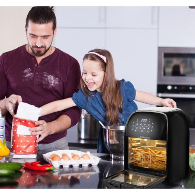 JAGO Horkovzdušná fritéza s dotykovým displejom, 1800 W