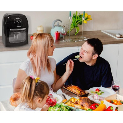 JAGO Horkovzdušná fritéza s dotykovým displejom, 1800 W