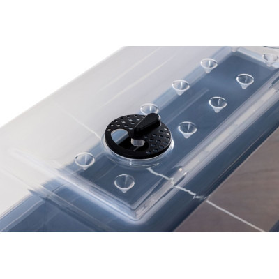 NIAGARA vyvýšený plastový kvetináč, grafit