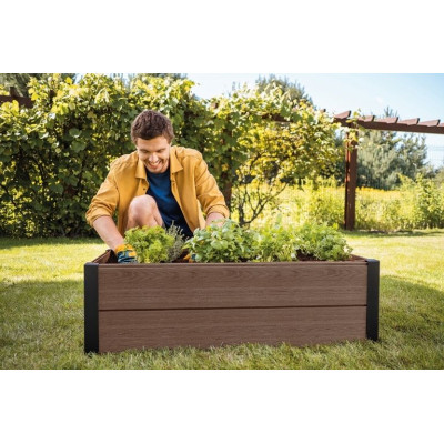 Kvetináč MAPLE THROUGH, hnedý