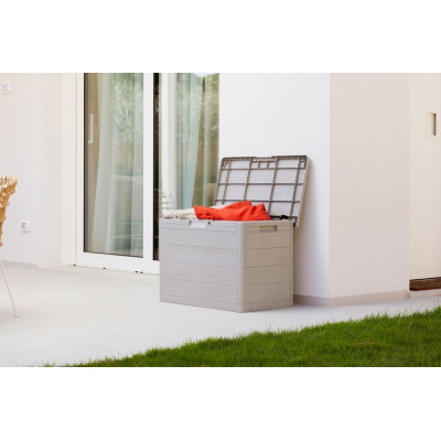 WOODYS záhradný plastový úložný box 160 L, svetlo šedá