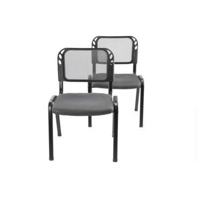 Sada stohovateľné kongresové stoličky 2 kusy - sivá