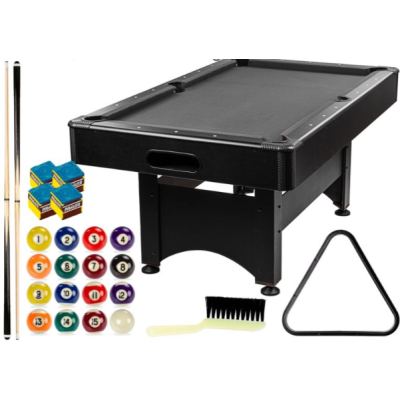 GamesPlanet Biliardový stôl s vybavením, čierna/antracit