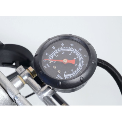 Hustilka nožná s manometrom dvojpiestová - TÜV / GS