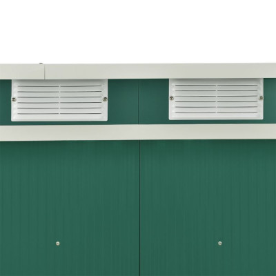 Záhradný domček na náradie, 213 x 130 x 173 cm, tmavozelený