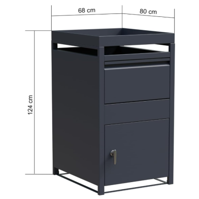 STILISTA Poštová schránka, 124 x 80 x 68 cm