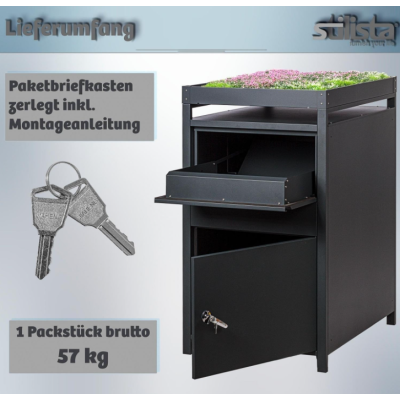 STILISTA Poštová schránka, 124 x 80 x 68 cm