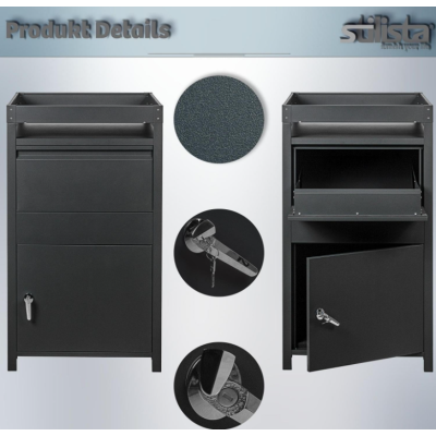 STILISTA Poštová schránka, 124 x 80 x 68 cm