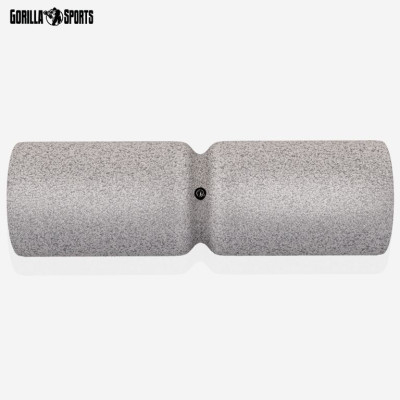 Gorilla Sports Masážny penový valec 38 x 13 cm, sivý