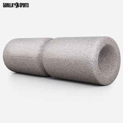 Gorilla Sports Masážny penový valec 38 x 13 cm, sivý