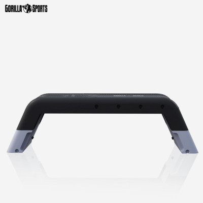 Fitness stepper GORILLA SPORTS® s úložným priestorom, čierny