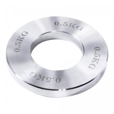 Gorilla Sports Sada záťažových dosiek, 50/51 mm, chróm, 5 kg