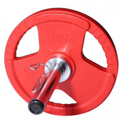 Gorilla Sports Sada záťažových dosiek, 50/51 mm, chróm, 5 kg