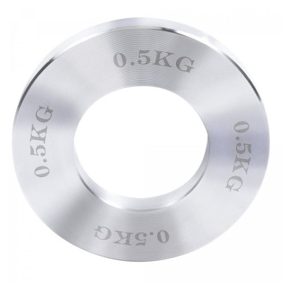 Gorilla Sports Sada záťažových dosiek, 50/51 mm, chróm, 5 kg