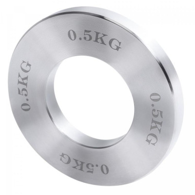 Gorilla Sports Sada záťažových dosiek, 50/51 mm, chróm, 5 kg