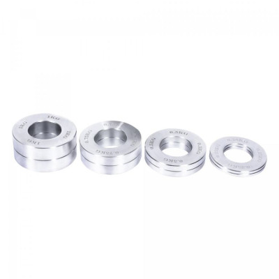 Gorilla Sports Sada záťažových dosiek, 50/51 mm, chróm, 5 kg