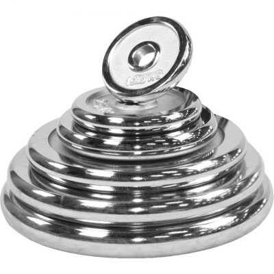 Gorilla Sports Sada činiek z chrómu, 100 kg