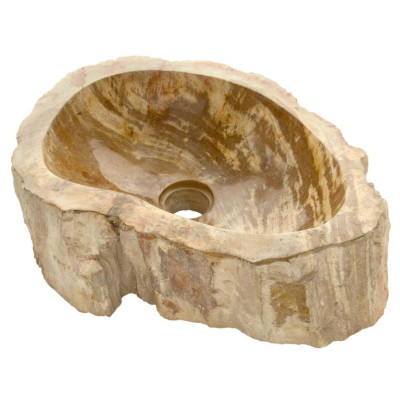 DIVERO umývadlo z prírodného kameňa FOSSIL- malé