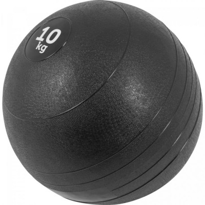 Gorilla Sports Sada slamball medicinbalov, čierna, 6 ks, 60 kg