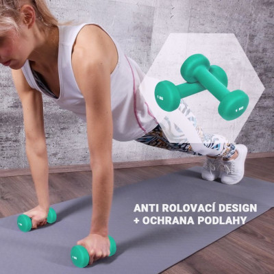 Gorilla Sports Set jednoručných činiek na aerobik, 31 kg