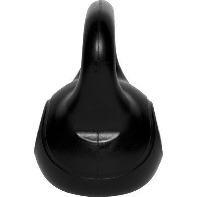 Gorilla Sports Kettlebell činka, plast, čierna, 10 kg