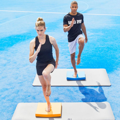 Gorilla Sports Balančná podložka na jogu, tyrkysová