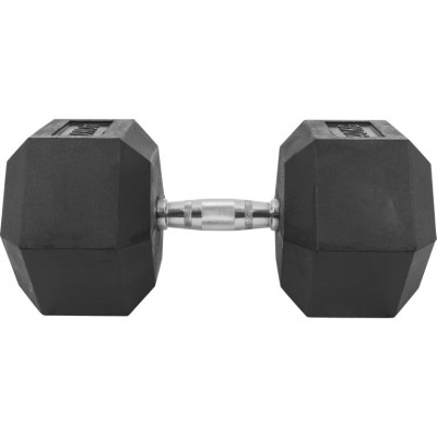 Gorilla Sports Šesťhranná pogumovaná činka, 40 kg