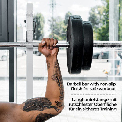 PHYSIONIC vzpieračský set so závažím, 120 cm, 20 kg
