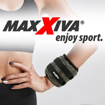 MAXXIVA záťažové manžety, 2 x 1,5 kg, šedá