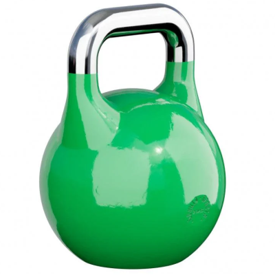 Gorilla Sports Súťažný kettlebell, zelený, 24 kg