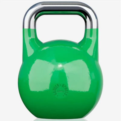 Gorilla Sports Súťažný kettlebell, zelený, 24 kg