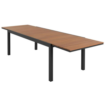 Záhradný set, rozkladací stôl a 6 stohovateľných stoličiek